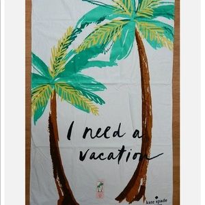 Kate Spade I Need A Vacation Beach Towel